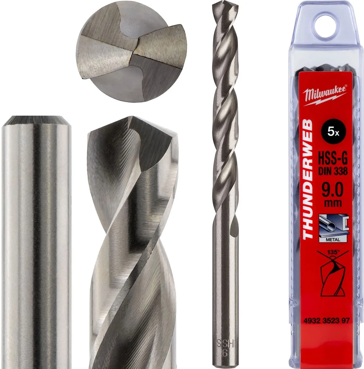 Milwaukee Thunderweb Metaalboren DIN 338 9mm