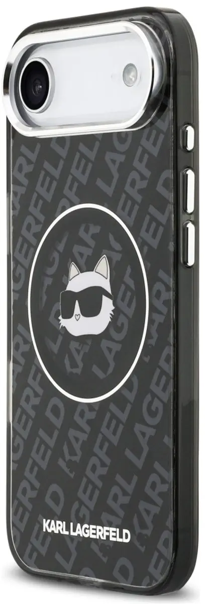 Karl Lagerfeld IML Choupette MagSafe Hoesje iPhone 14 Pro - Zwart