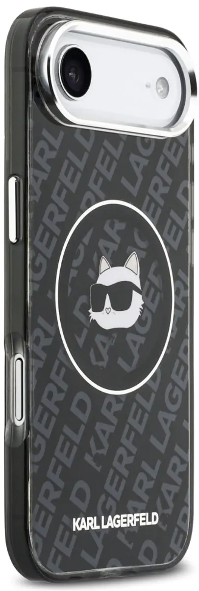 Karl Lagerfeld IML Choupette MagSafe Hoesje iPhone 14 Pro - Zwart