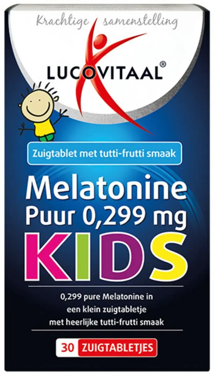 Lucovitaal Melatonine Puur Kids 6x30 Zuigtabletten