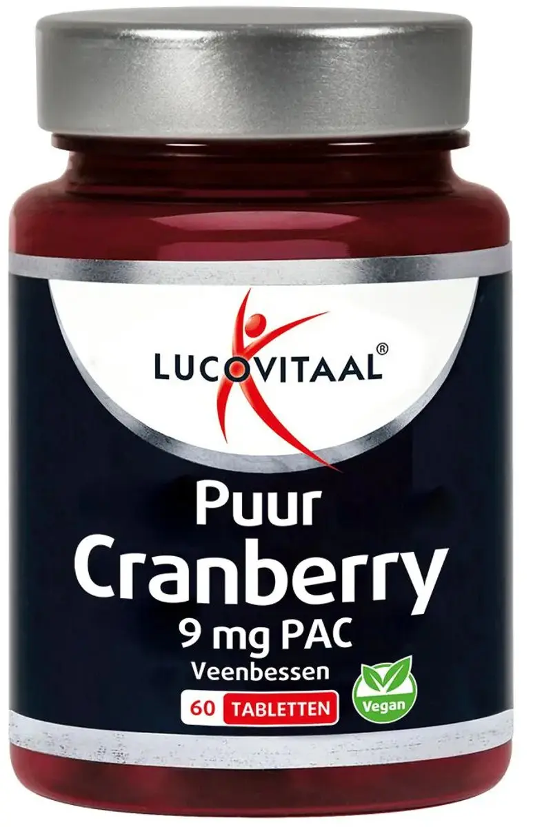 Lucovitaal Cranberry Puur 9mg PAC - 60 Tabletten