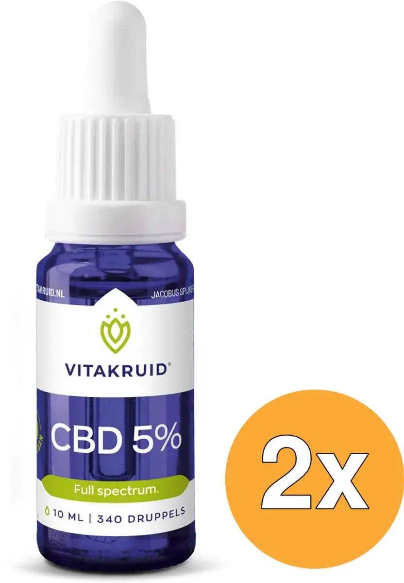 Vitakruid CBD Olie 5% Full Spectrum 10ml