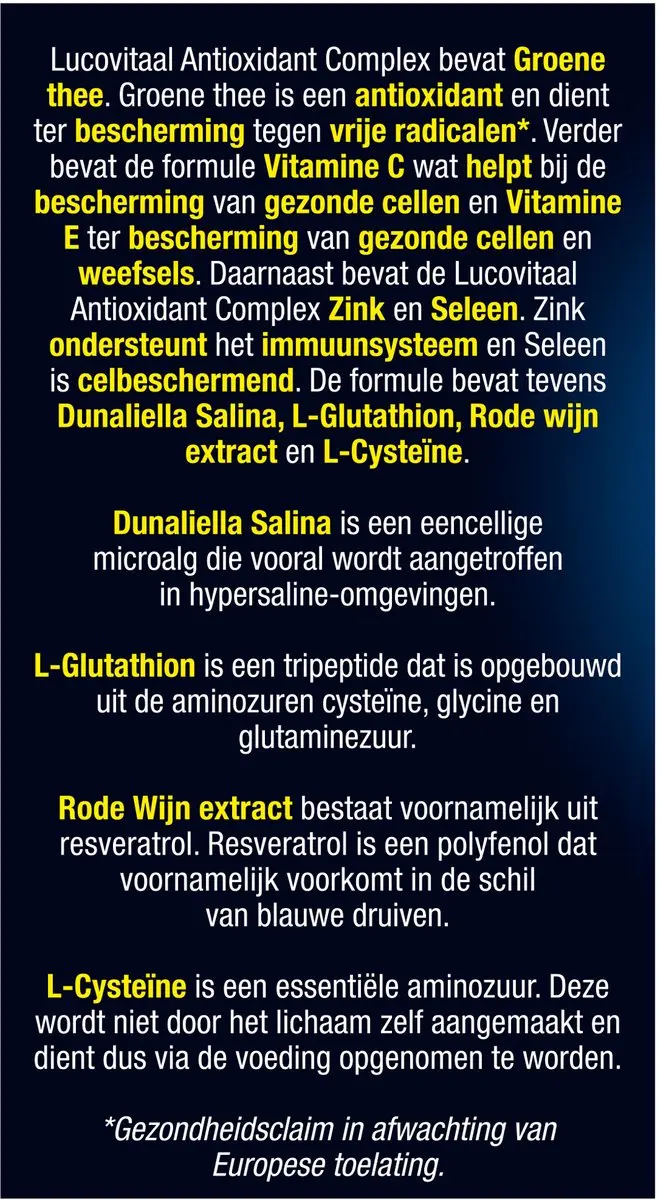 Lucovitaal Antioxidant Complex 30 Capsules