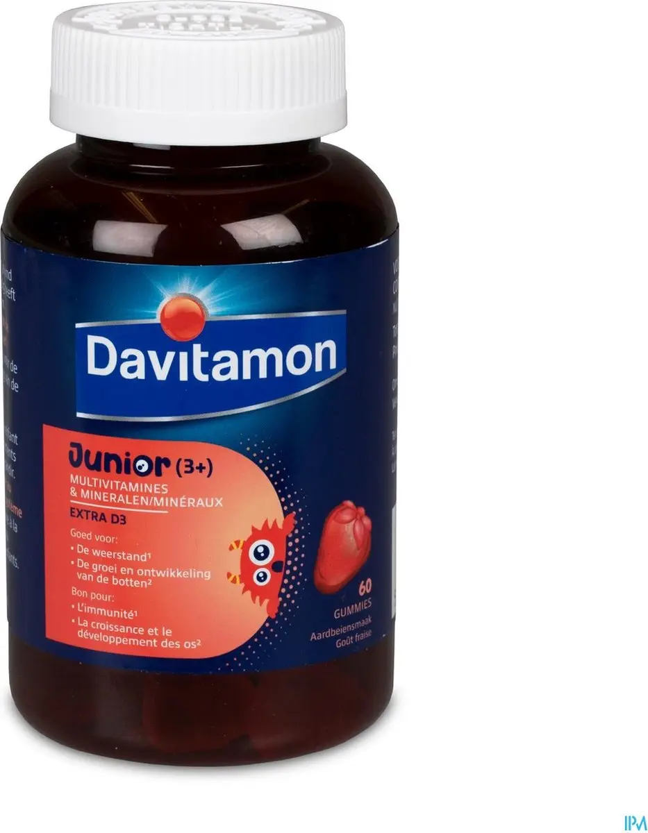 Davitamon Junior Gummies 60 Stuks - Aardbei - 235g