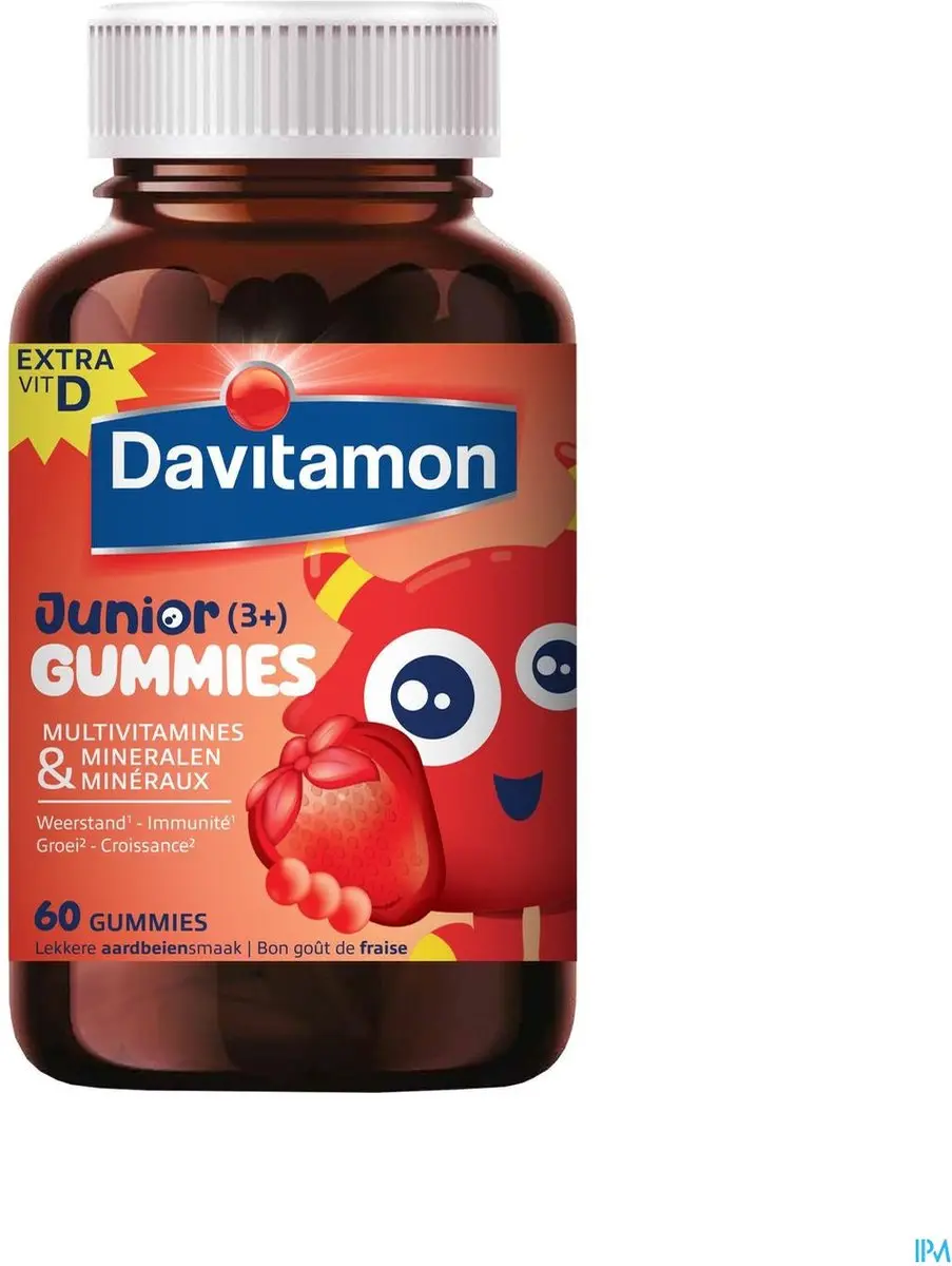 Davitamon Junior Gummies 60 Stuks - Aardbei - 235g