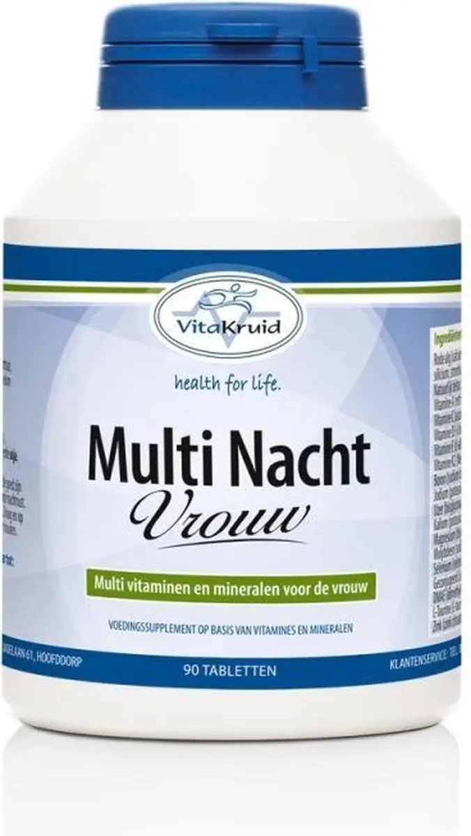 Vitakruid Multivitamine Nacht Vrouw 90 tabletten