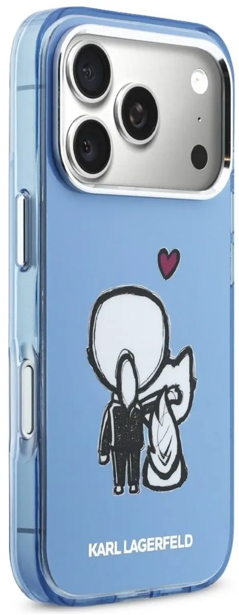 Karl Lagerfeld Hoesje Karl & Choupette iPhone 17 Pro Max - Transparent