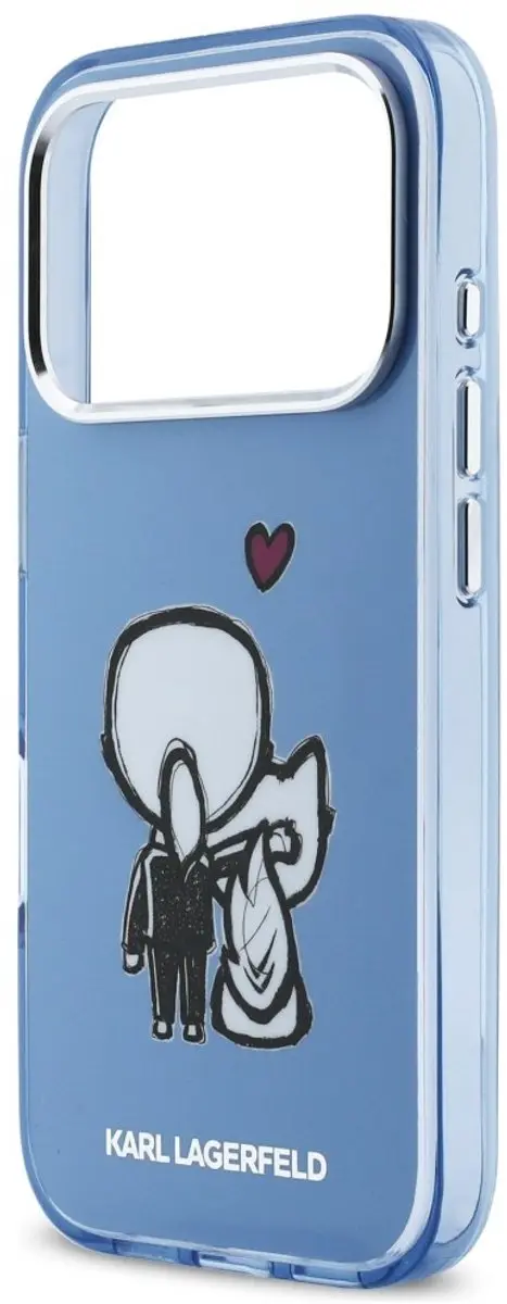 Karl Lagerfeld Hoesje Karl & Choupette iPhone 17 Pro Max - Transparent