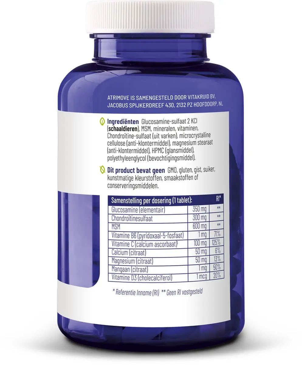 Vitakruid Artrimove Glucosamine Complex 90 tabletten