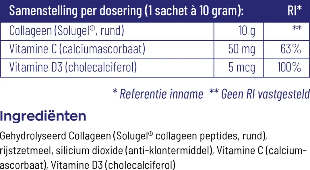 Vitakruid Collageen Solugel Sachets 25x10g