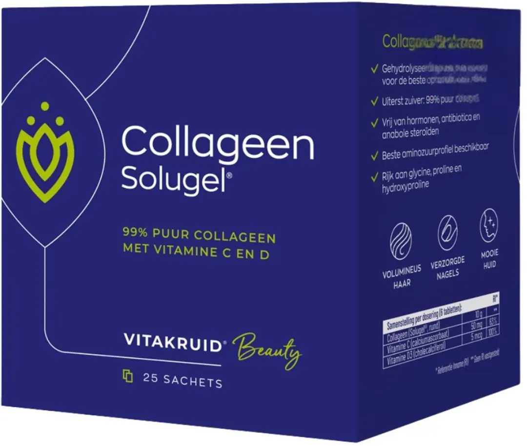 Vitakruid Collageen Solugel Sachets 25x10g