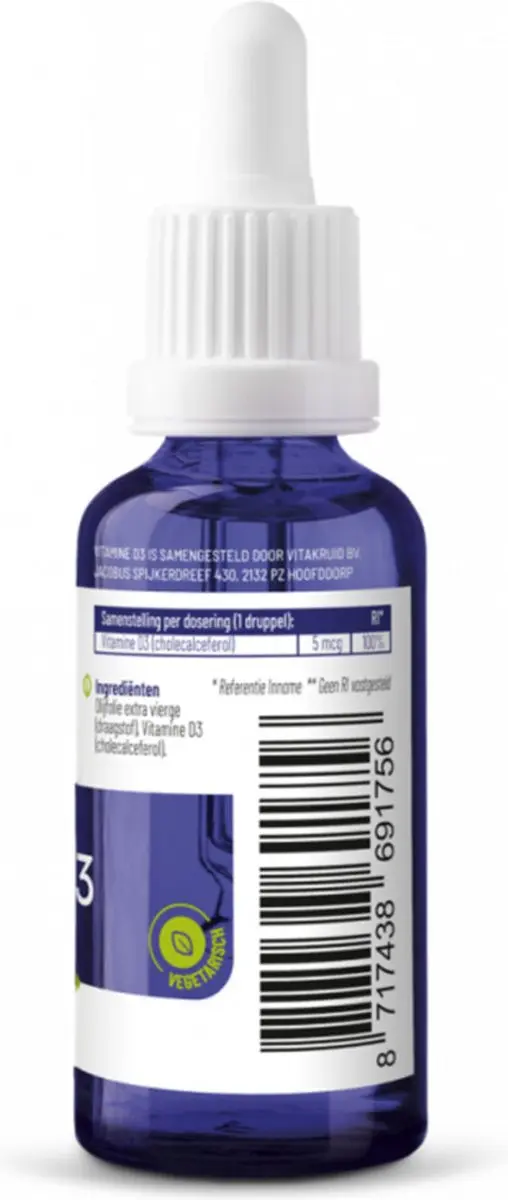 Vitakruid Vitamine D3 Druppels 30ml