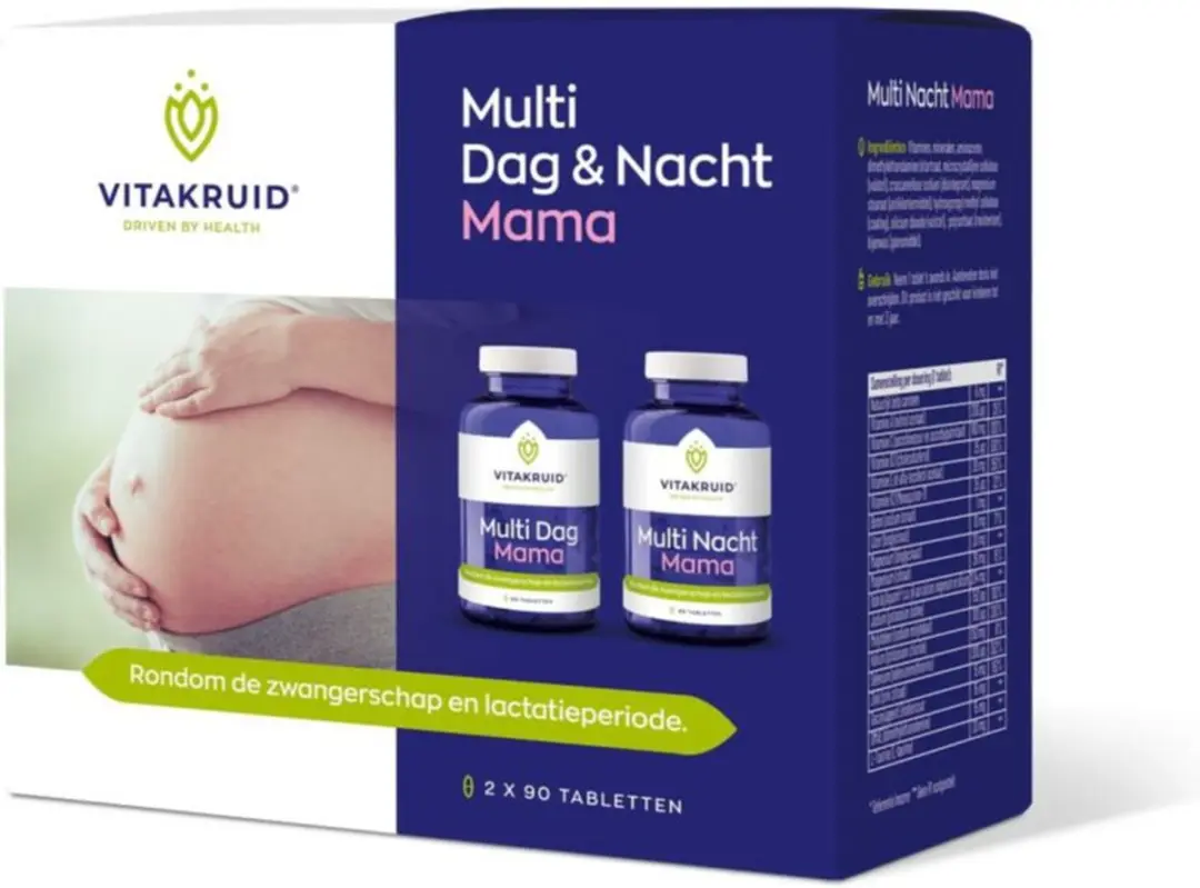 Vitakruid Multi Dag & Nacht Mama 360g - 2x180 Tabletten