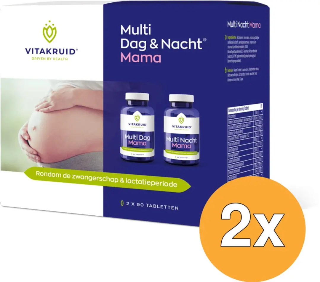Vitakruid Multi Dag & Nacht Mama 360g - 2x180 Tabletten