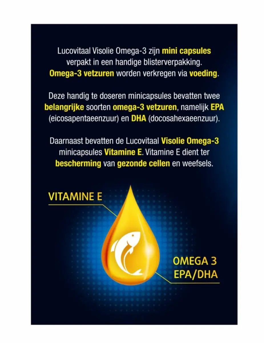 Lucovitaal Visolie Omega 3 Mini Softgels - 120 Stuks