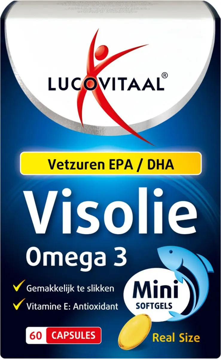 Lucovitaal Visolie Omega 3 Mini Softgels - 120 Stuks