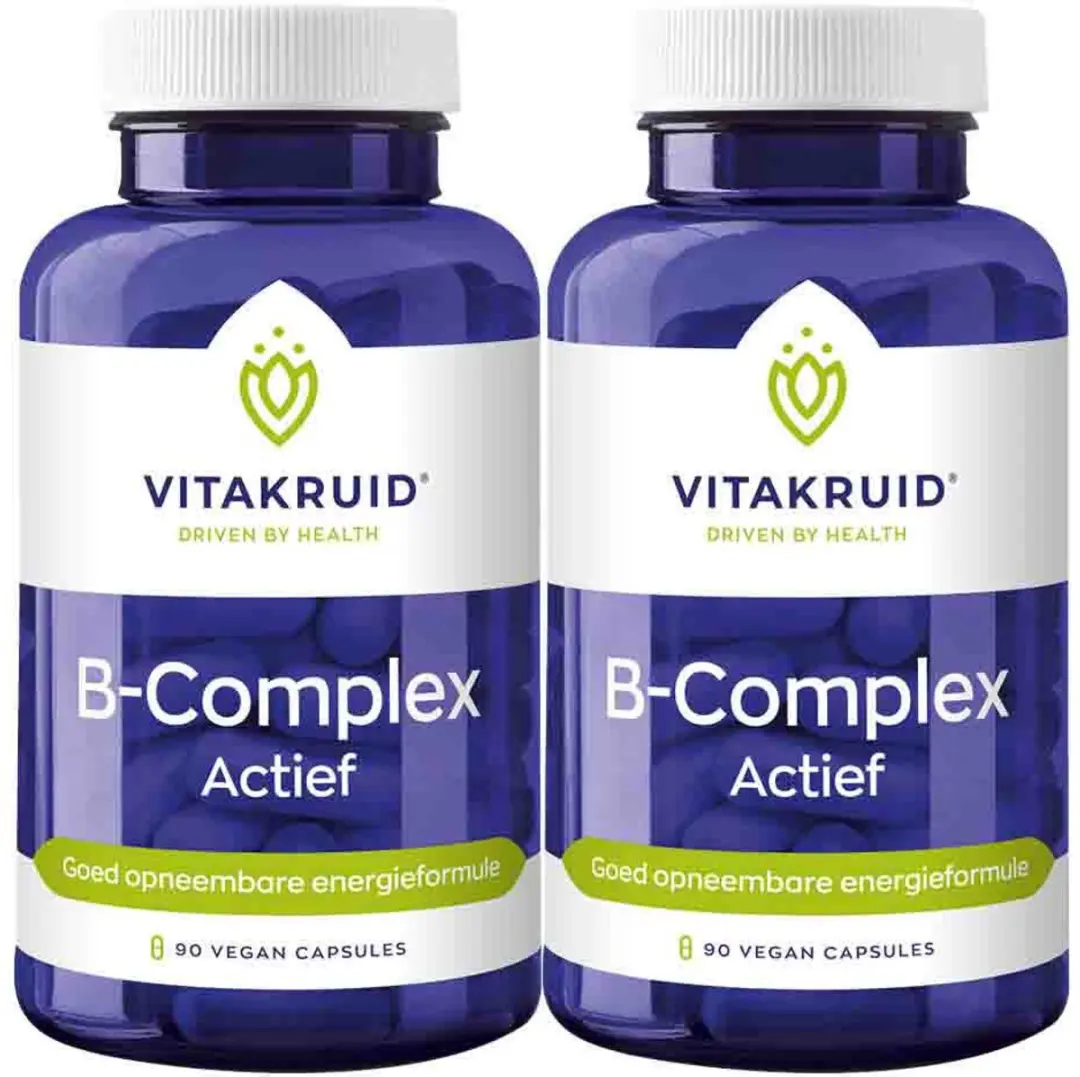 Vitakruid B-Complex Actief 180 Vegancapsules - 2x90