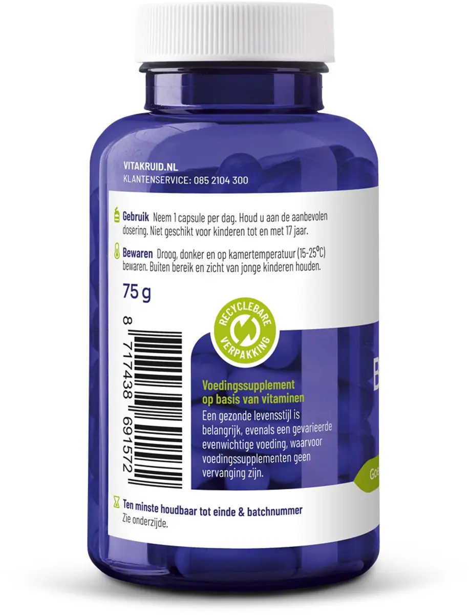 Vitakruid B-Complex Actief 180 Vegancapsules - 2x90