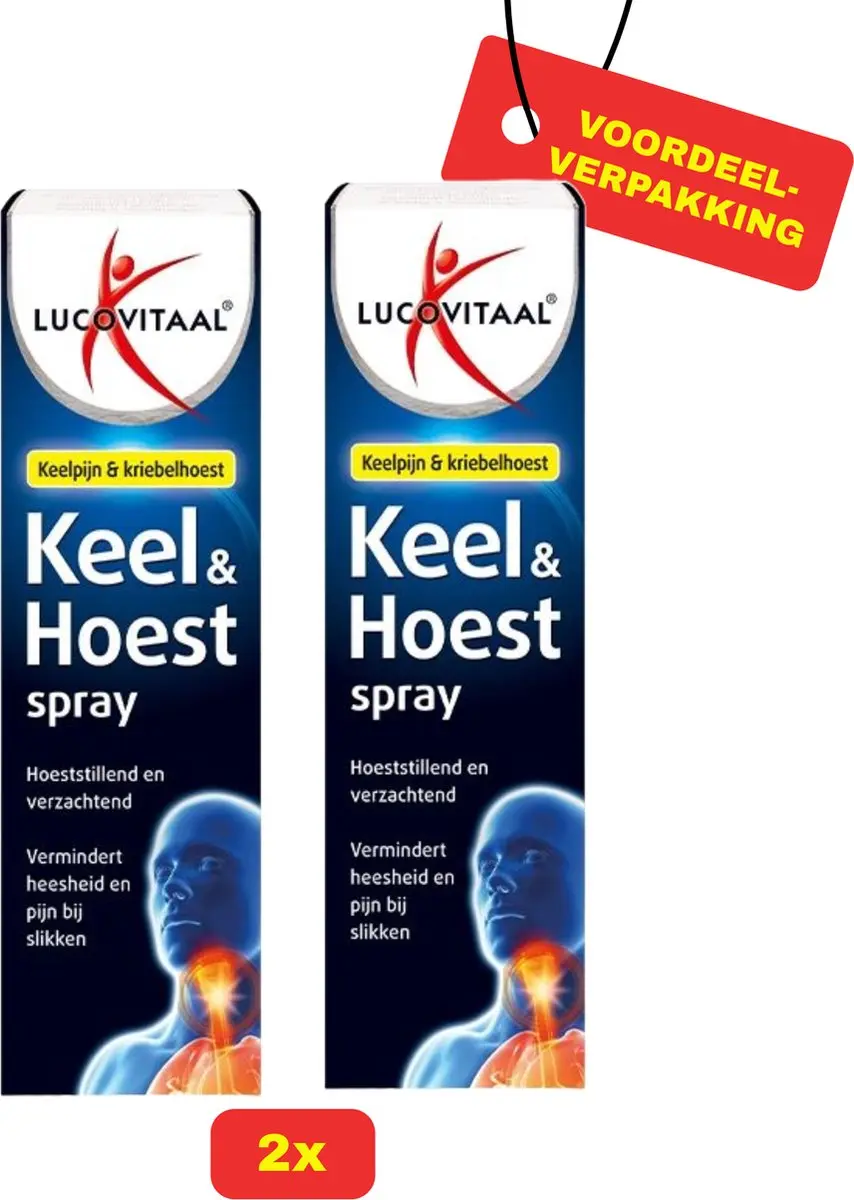 Lucovitaal Keel Hoestspray 2x20ml