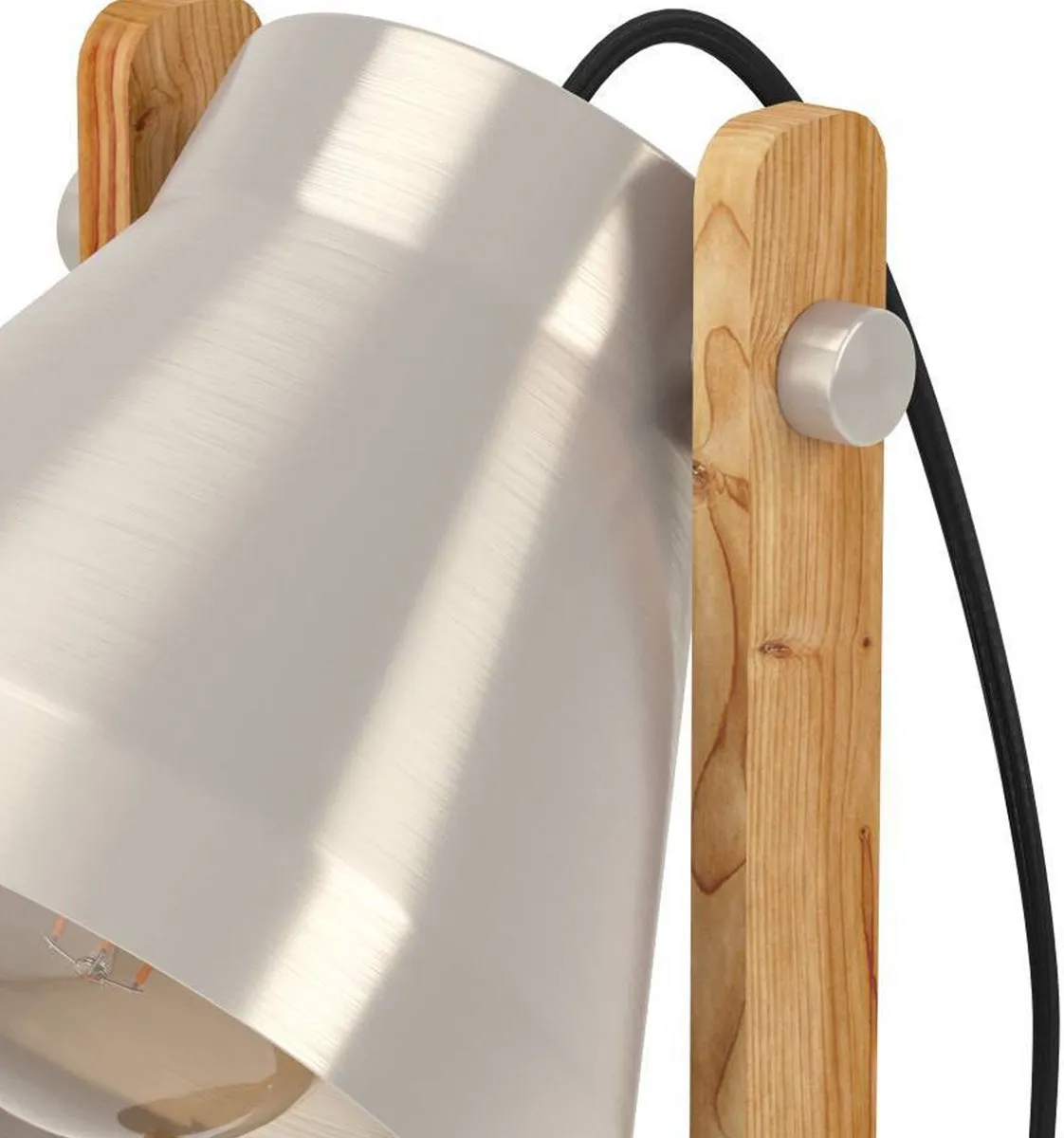 Eglo Cawton Tafellamp E27 - 38cm - Grijs/Bruin