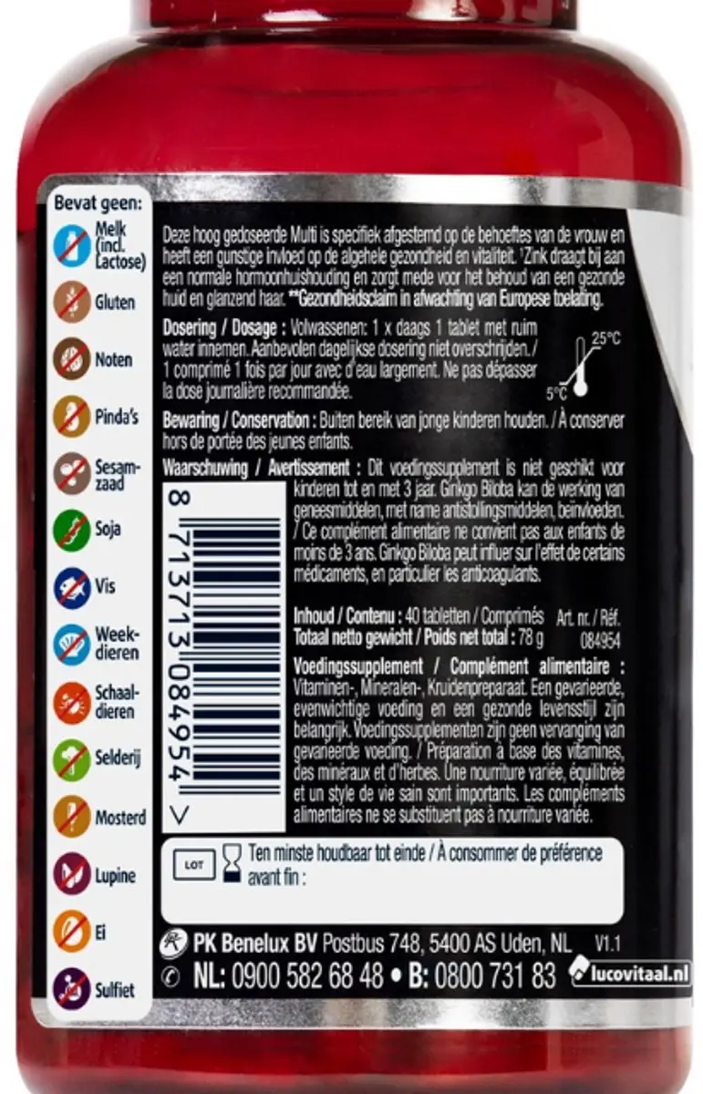 Lucovitaal Multi Vrouw Compleet 50+ - 40 Capsules