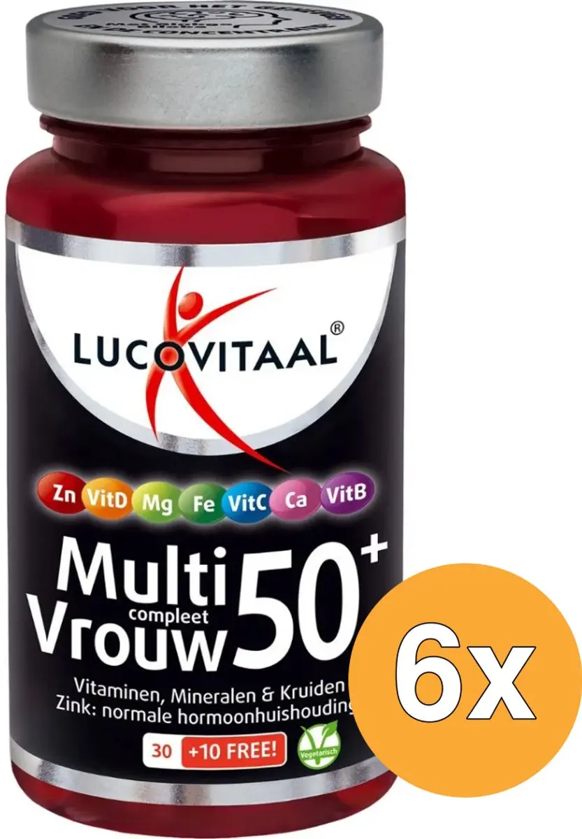 Lucovitaal Multi Compleet Vrouw 50+ 40 tabletten