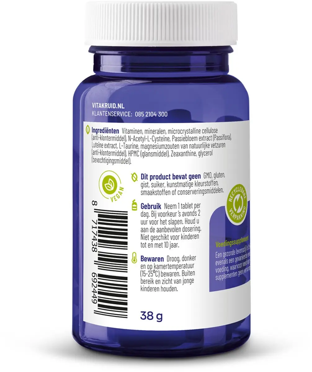 Vitakruid Multi Nacht Vrouw 50+ - 30 Tabletten