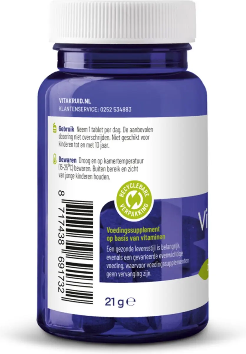 Vitakruid Vitamine D3 25 mcg Vegan - 120 tabletten