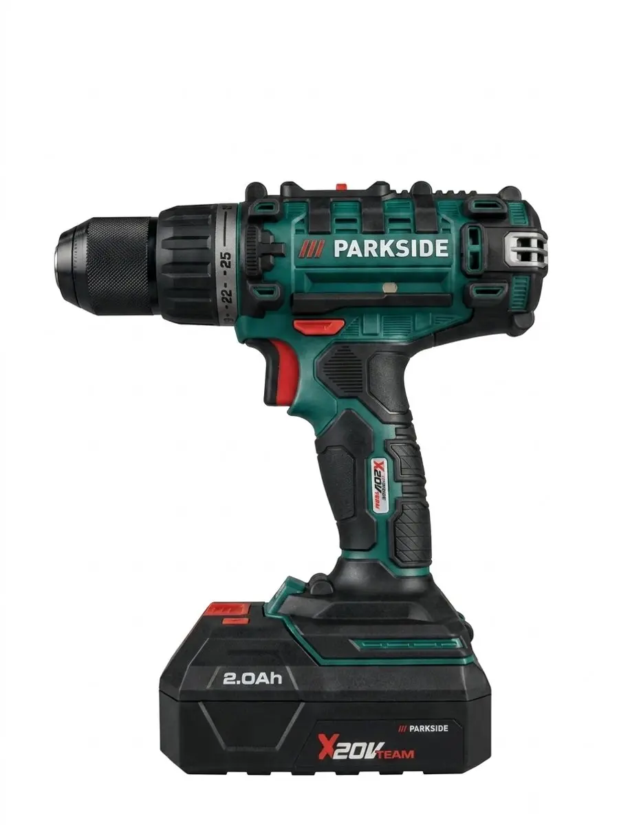 Parkside Accu Boorschroefmachineset 20V - 2x 2000mAh - 73-delig
