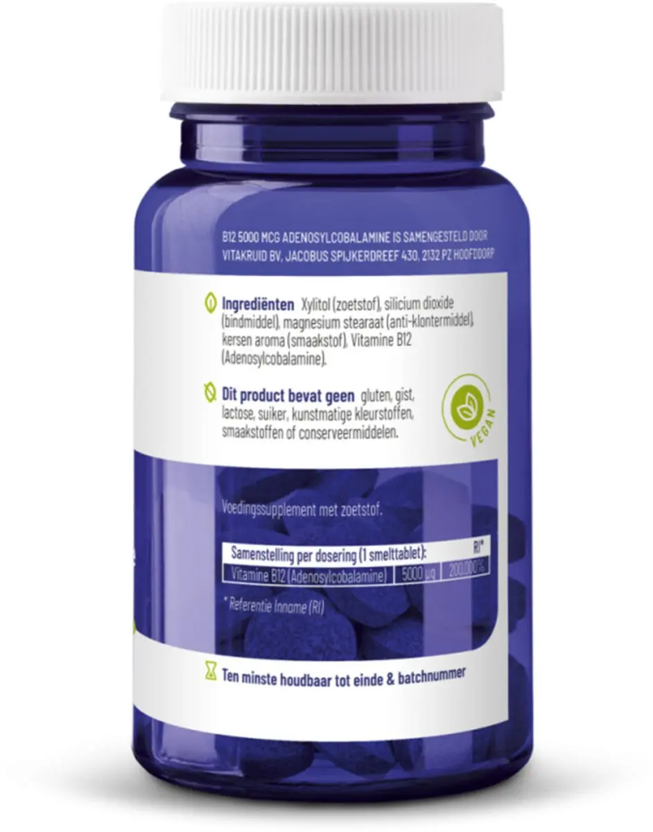 Vitakruid B12 Adenosyl 5000 Mcg - 2x60 Tabletten