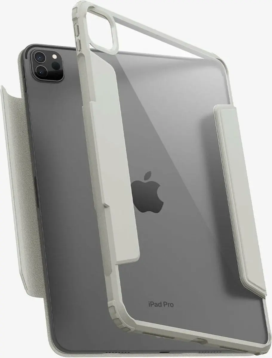 Spigen AirSkin Pro 8809896744201 Hoes iPad Pro 11 - Book Case Grijs