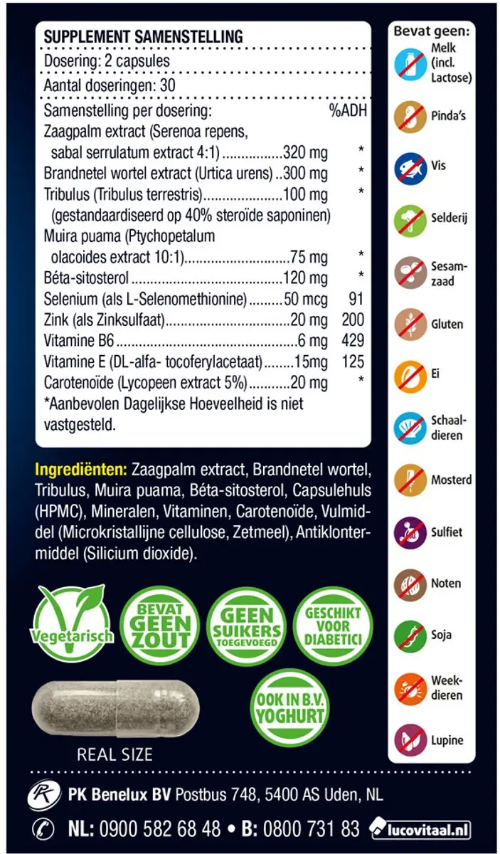 Lucovitaal Prostaat Comfort 120 Capsules