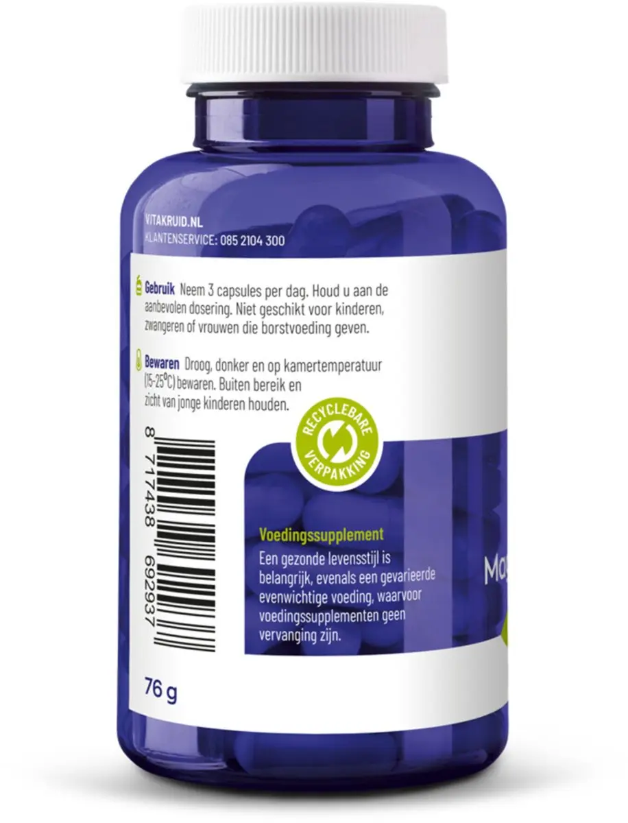 Vitakruid Magnesium L-Threonaat 90 Capsules