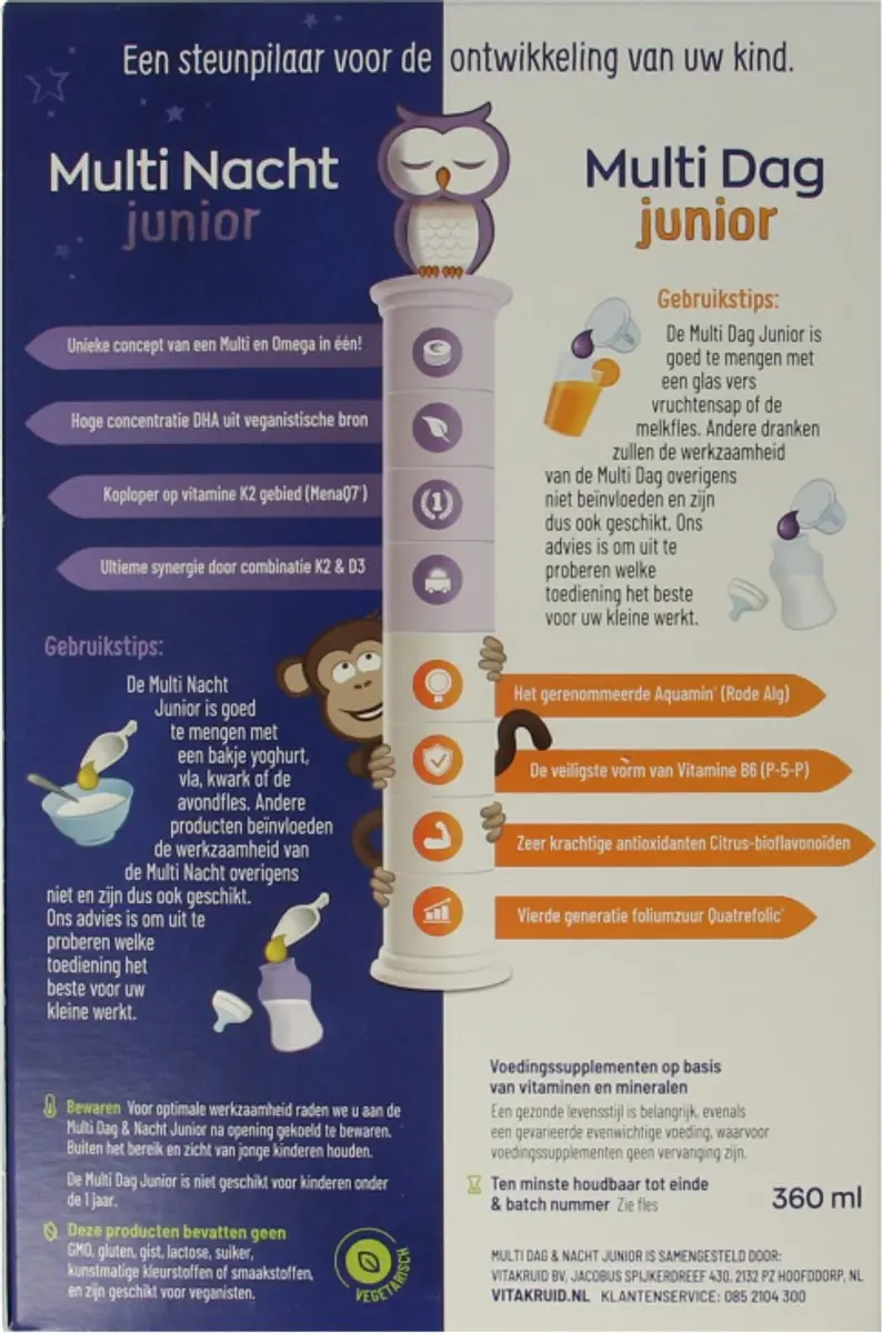 Vitakruid Multi Dag & Nacht Junior 360ml