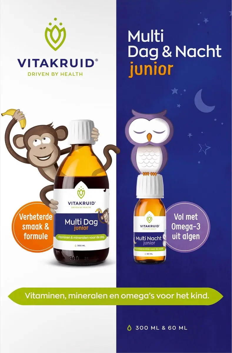 Vitakruid Multi Dag & Nacht Junior 360ml