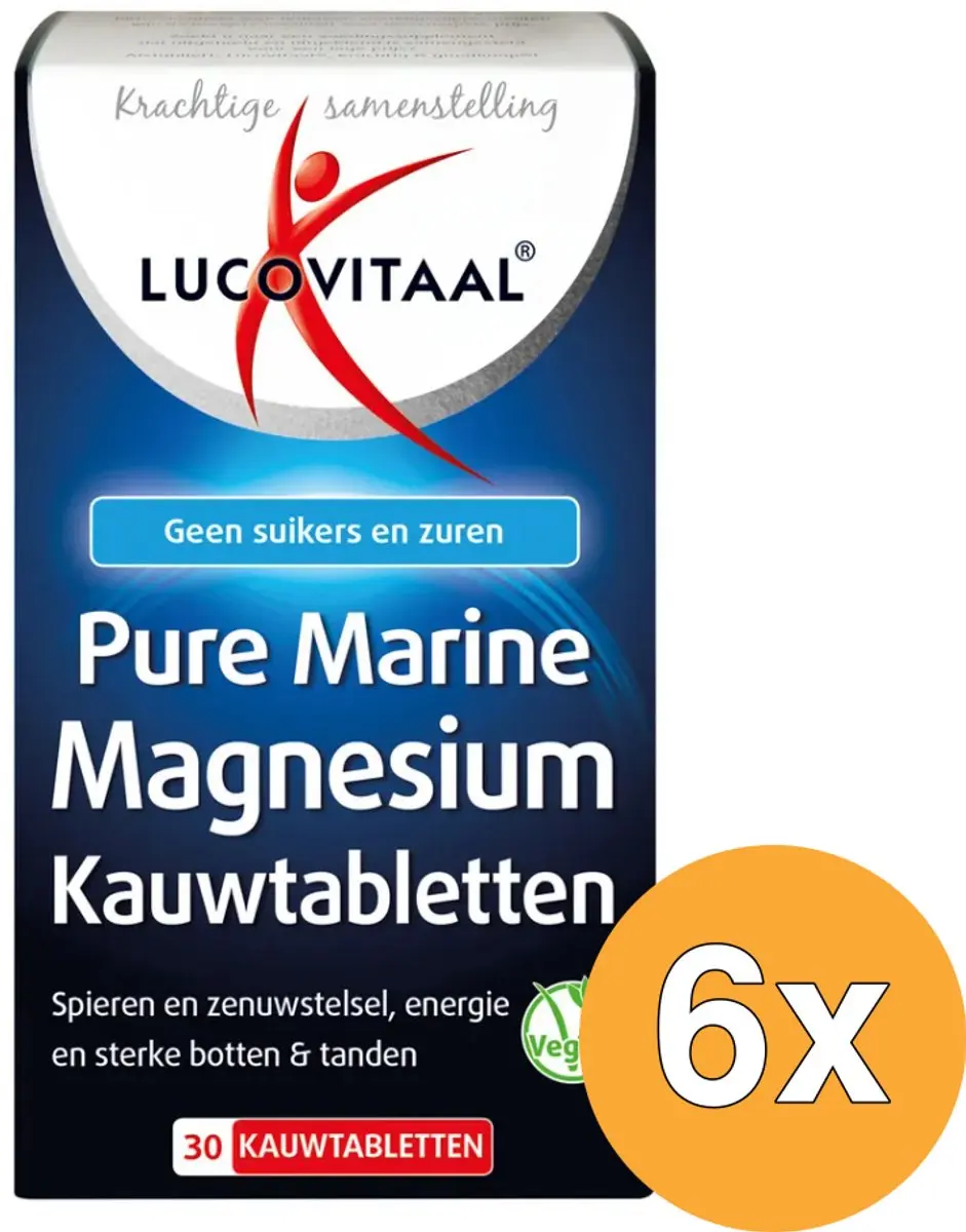Lucovitaal Pure Marine Magnesium 30 Kauwtabletten