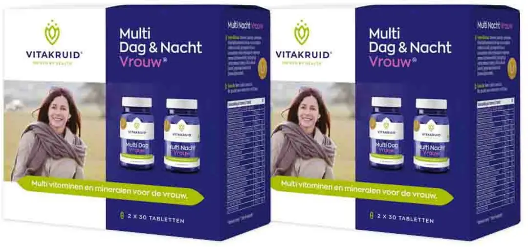 Vitakruid Multi Dag & Nacht Vrouw 120 tabletten