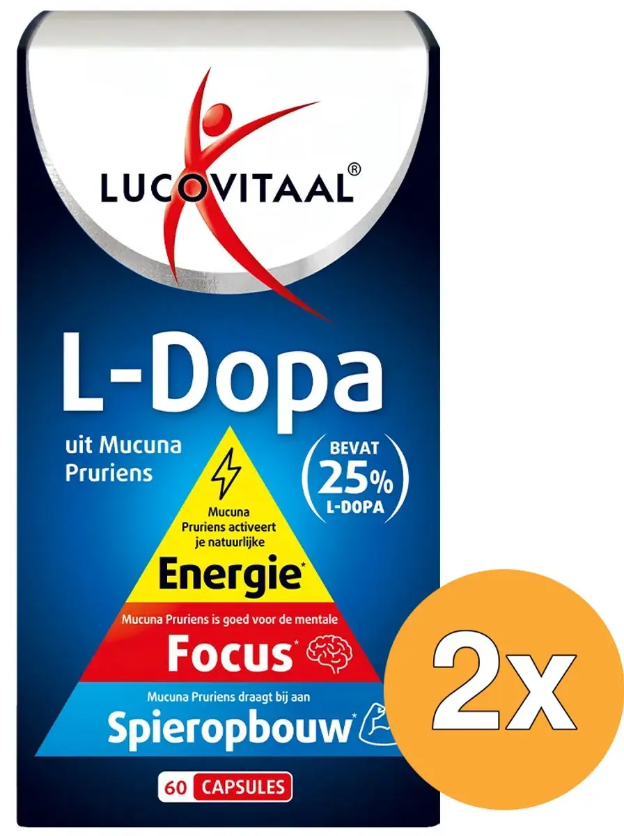 Lucovitaal L-Dopa Mucuna Pruriens 120 Capsules