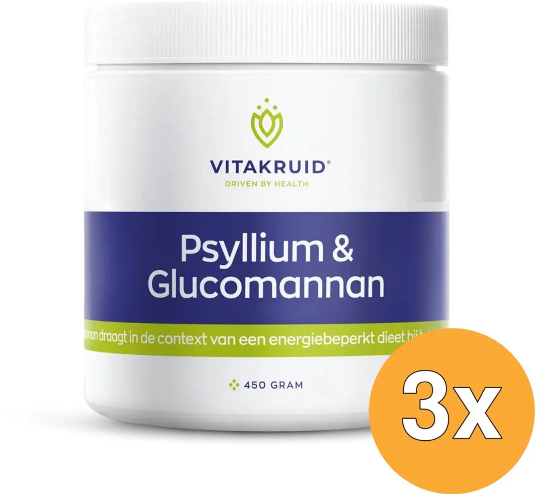 Vitakruid Psyllium & Glucomannan 1350g (3x450g)