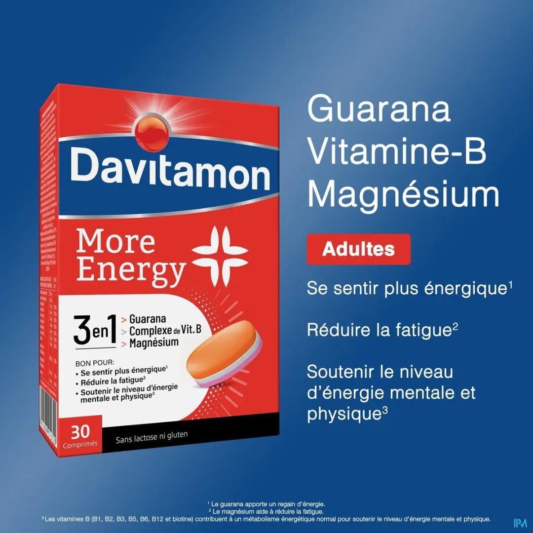 Davitamon More Energy 3-in-1 30 Tabletten - 72g