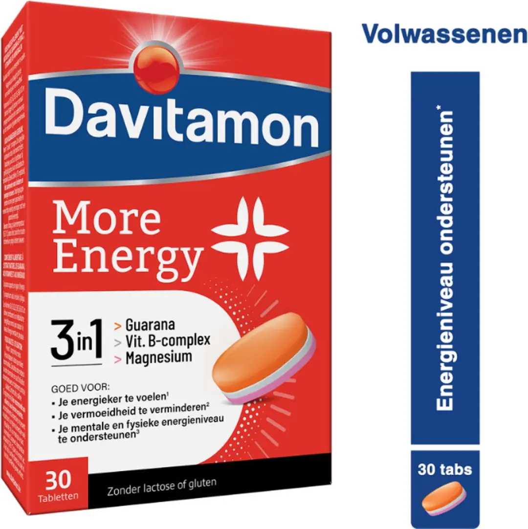 Davitamon More Energy 3-in-1 30 Tabletten