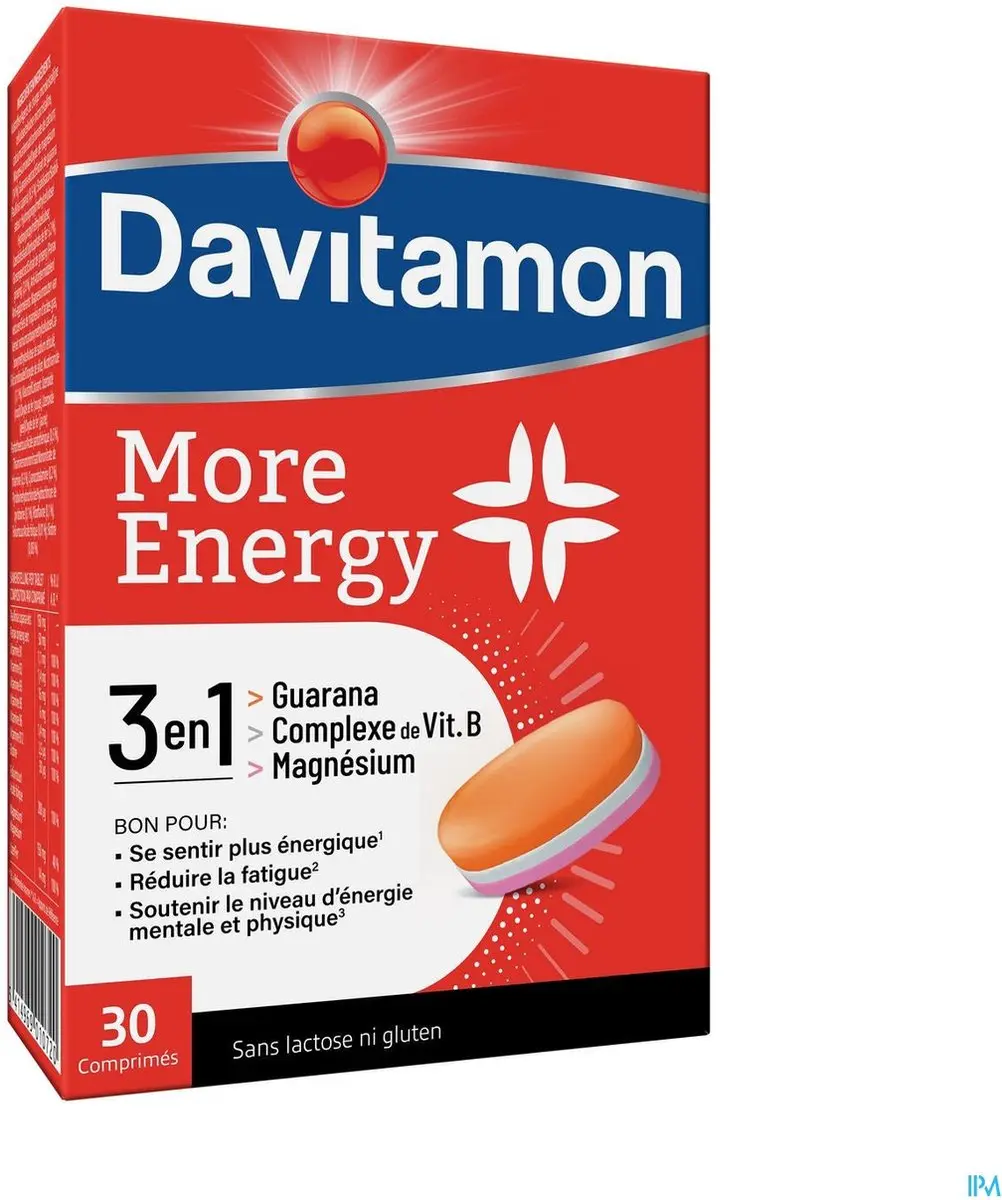 Davitamon More Energy 3-in-1 30 Tabletten - 72g