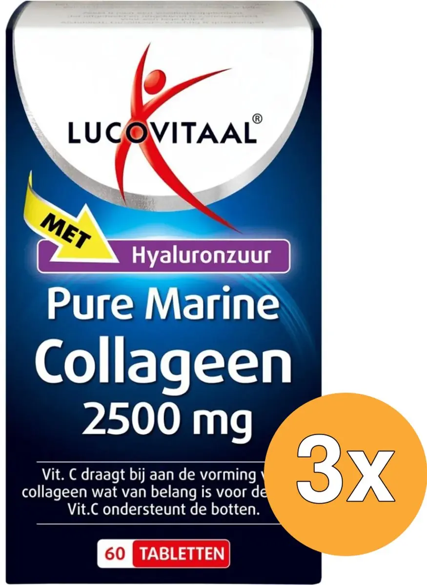 Lucovitaal Collageen 2500mg Pure Marine 180 tabletten