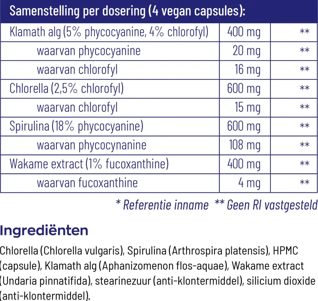Vitakruid Marine Fytoplankton 120 Vegancapsules