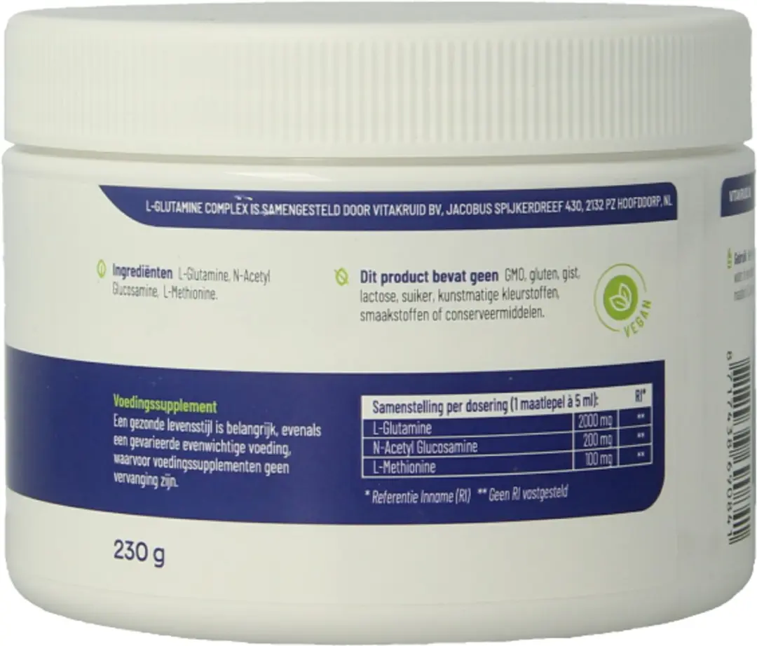 Vitakruid L-Glutamine Complex 230g