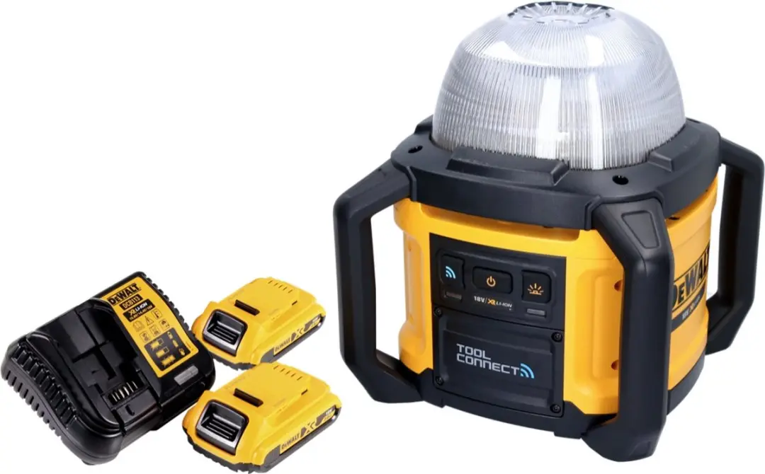 DeWalt DCL074 D2 Bouwplaatsspot 18V 5000lm - 4000K - Geel/Zwart