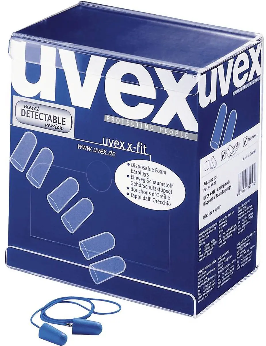Uvex X-fit 2112-011 Oordoppen - 200 Paar - Blauw