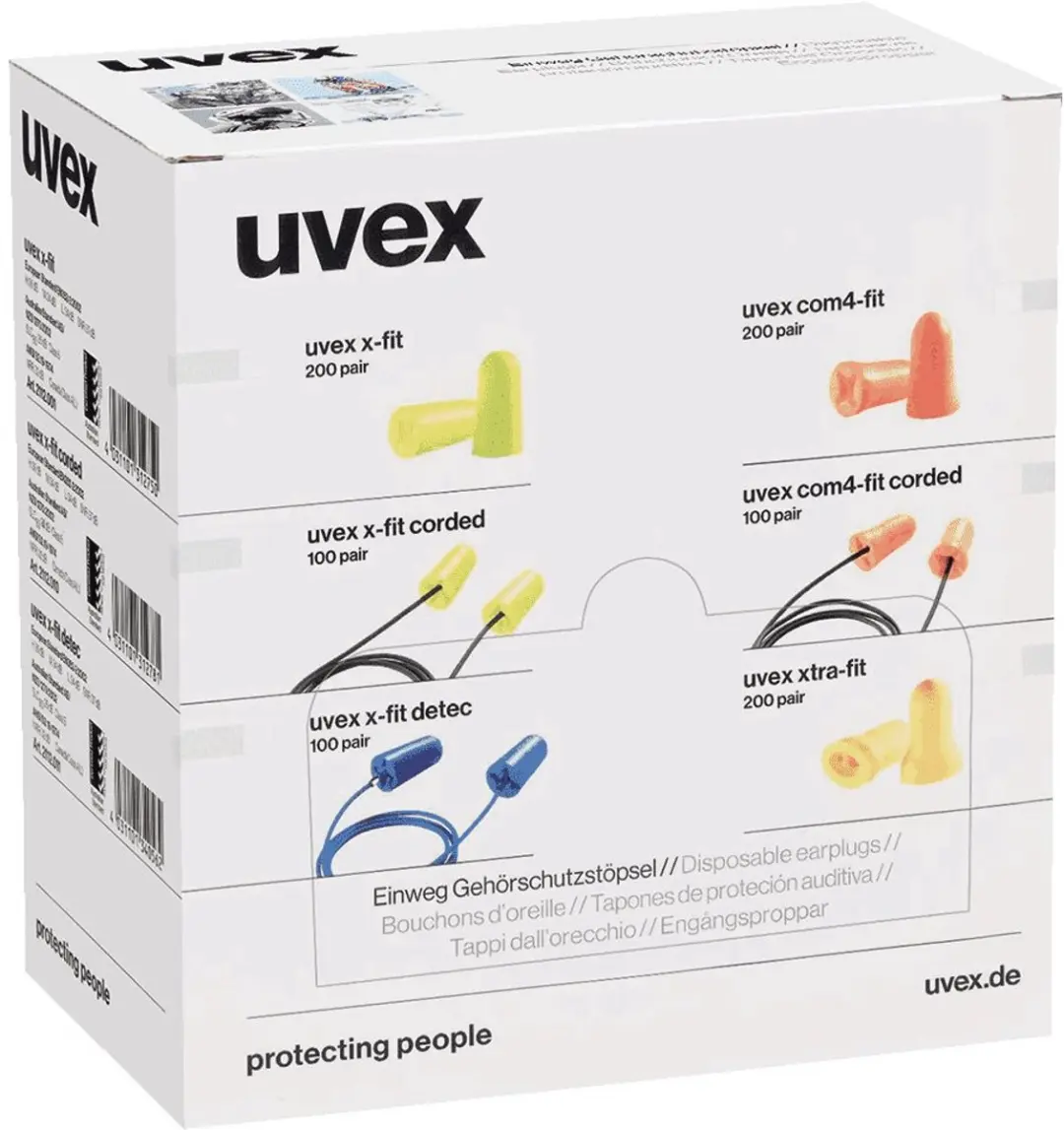 Uvex X-fit 2112-011 Oordoppen - 200 Paar - Blauw