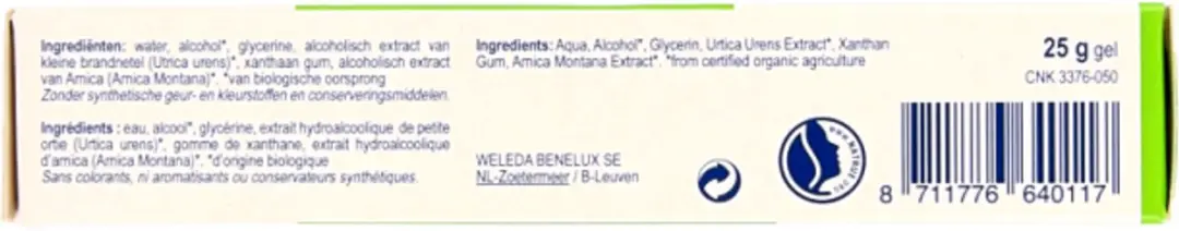 Weleda Urtica Gel 25g - Bij Zonnebrand & Insectensteken - afbeelding 6 van 6