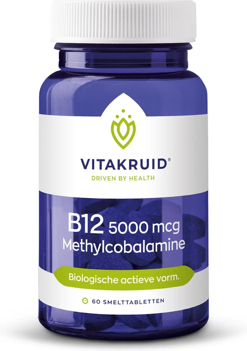 Vitakruid B12 Methylcobalamine 5000mcg Smelttabletten